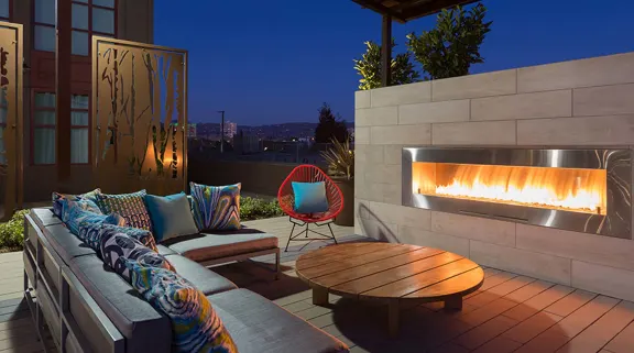 Fire pit gathering area