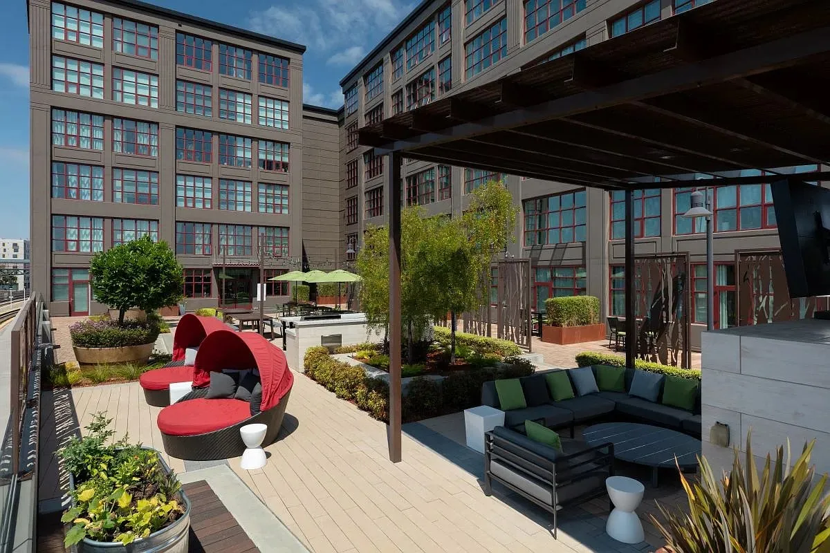 Outdoor lounge area